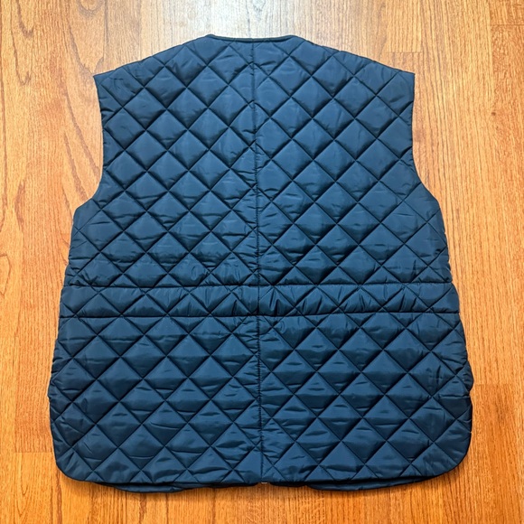 Ganni Recycled Ripstop Quilt Vest in Sky Captain blue recycled polyester size 36 - Picture 8 of 16